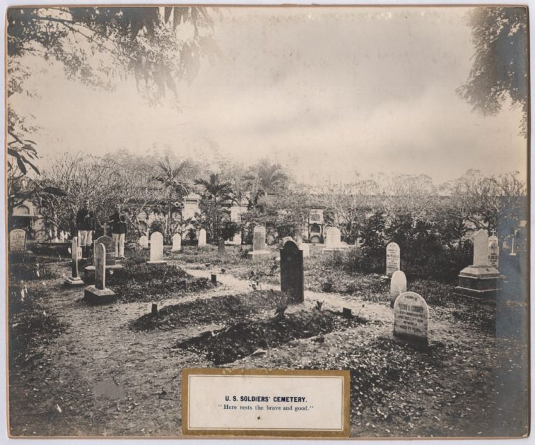 U.S. soldiers’ cemetery. “Here rests the brave and good.”