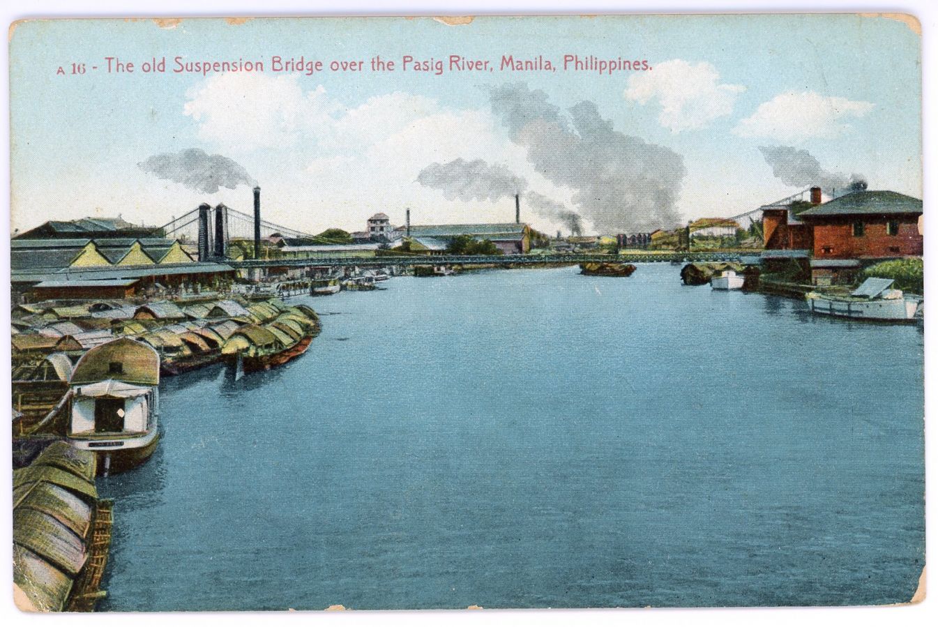 A 16 – The Old Suspension Bridge over the Pasig River, Manila, Philippines