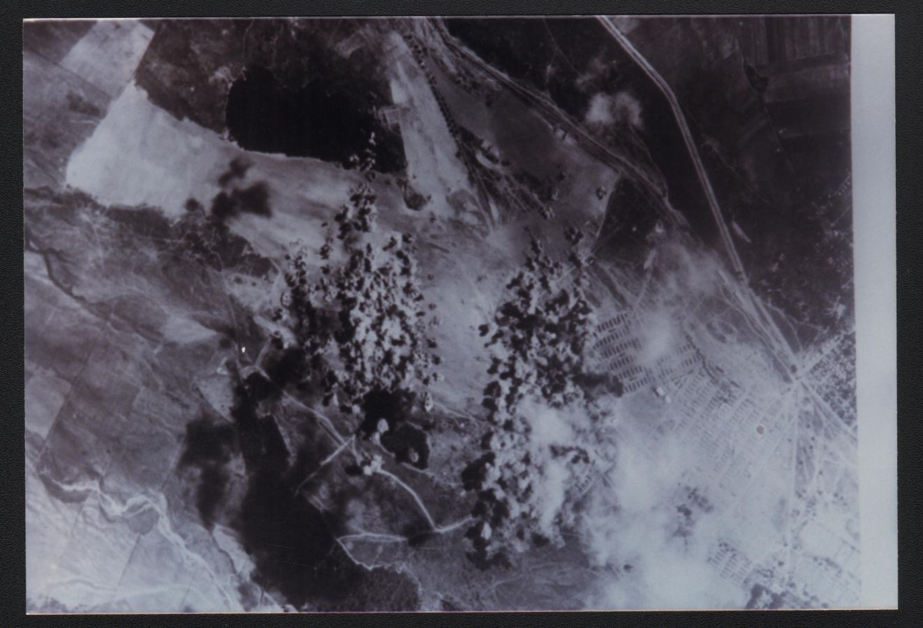 [Untitled – Bombing of Clark Field by Japanese aircraft coming from Formosa/Taiwan. Dec. 8, 1941
