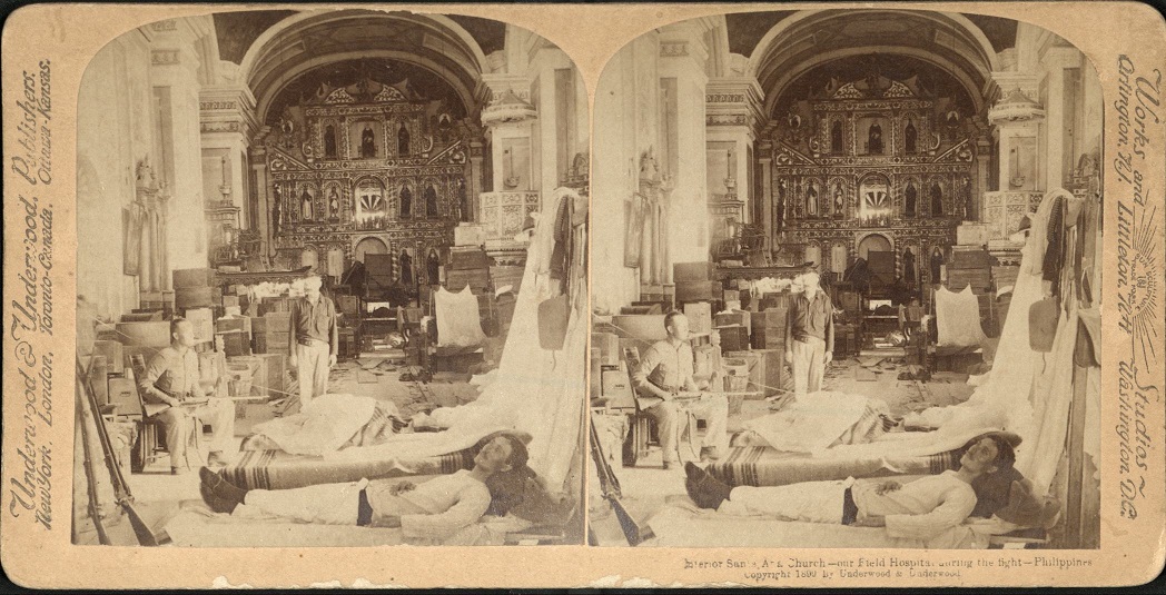 Interior Santa Ana Church – our Field Hospital during the fight – Philippines.